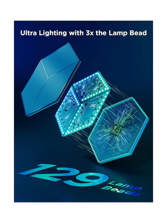 Govee Gaming Wall Glide Hexa Ultra Light Panels 7pcs Eu H606a