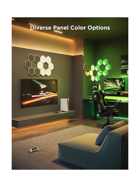 Govee Gaming Wall Glide Hexa Ultra Light Panels 7pcs Eu H606a
