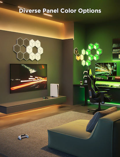 Govee Gaming Wall Glide Hexa Ultra Light Panels 7pcs Eu H606a