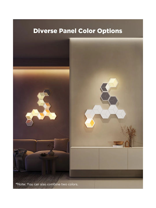 Govee Gaming Wall Glide Hexa Ultra Light Panels 7pcs Eu H606a
