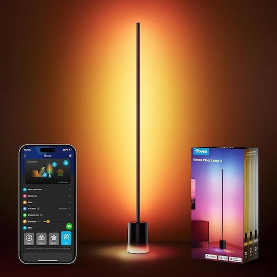 Govee Floor Decorative Lamp Supports Matter RGBICWW Black