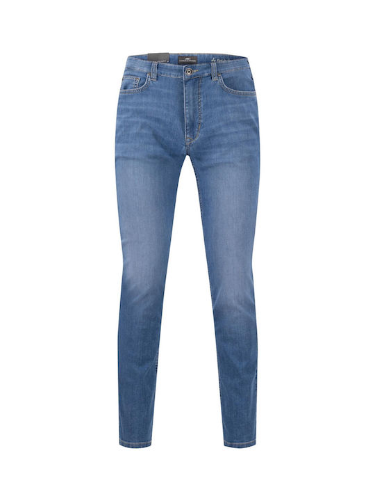 Men's Jeans Pants Elastic Blue