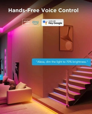 Govee Led Light Strip Rgbic Smart Wifi Bt W Protective Coating