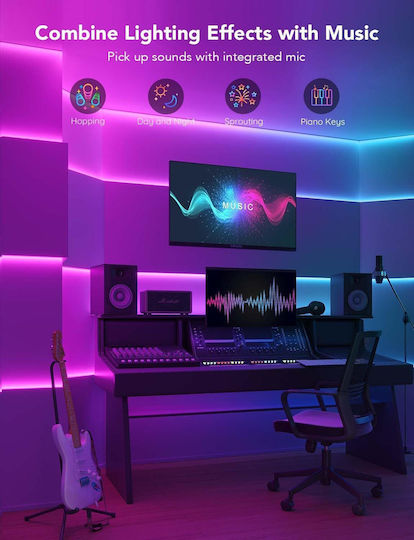 Govee Rgbic Basic Wi-fi + Bluetooth Led Strip 10m H618c