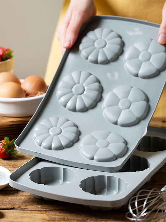 Decora Silicone Ice Cream & Ice Lolly Baking Pan 6.7x6.7cm