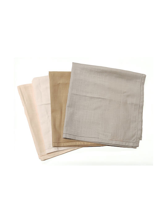 Nef-Nef Homeware Πετσέτα Φαγητού Βαμβακερή Steady Γκρι 48x48εκ.