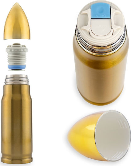 Froster Bottle Thermos Stainless Steel / Plastic 500ml Brass