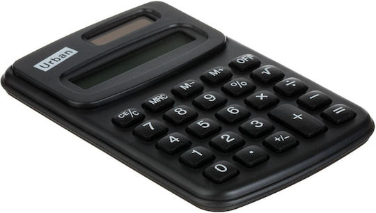 Calculator Urban 8 Digits Panou Solar Afișaj LCD Negru