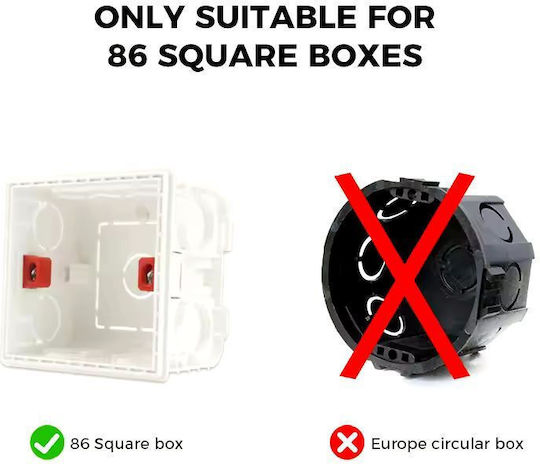 Whitelux Metal Switch Vichema 2gang 2way 10a Matte White