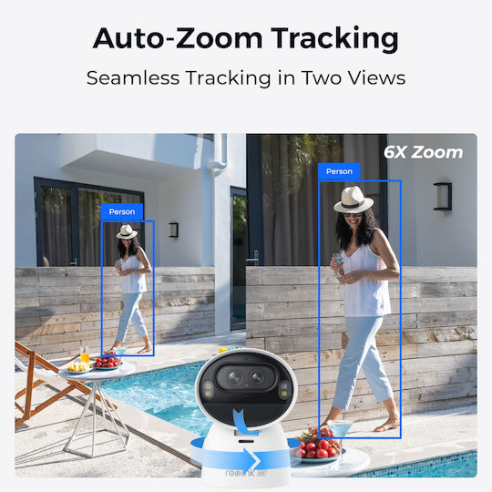 Reolink Argus Series B730 IP Dual Κάμερα Παρακολούθησης Wi-Fi 4K Μπαταρίας με Αμφίδρομη Επικοινωνία και Φακό 2.8mm