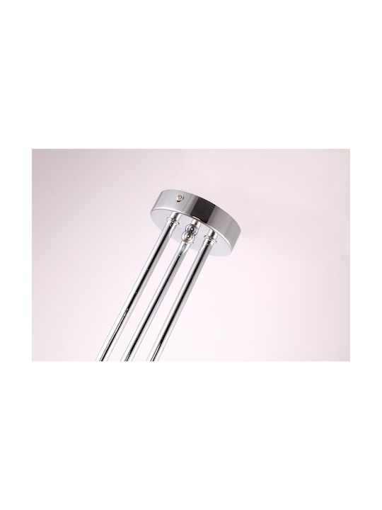 Agora Lighting Deckenleuchte 49cm Silber mit Fassung E27