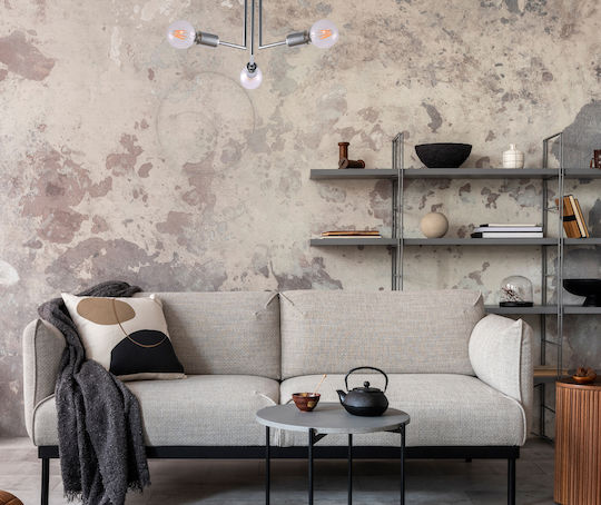 Agora Lighting Plafonieră de Tavan 49buc Argintiu cu Soclu E27