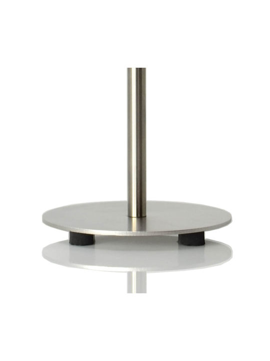 Veis Metal Table Lamp for Socket E14 with Yellow Shade and Silver Base