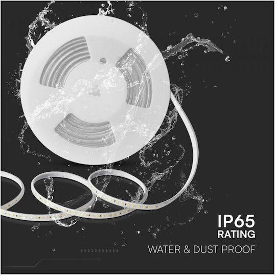 V-TAC Waterproof LED Strip 220V Green Light 10m Type SMD2835
