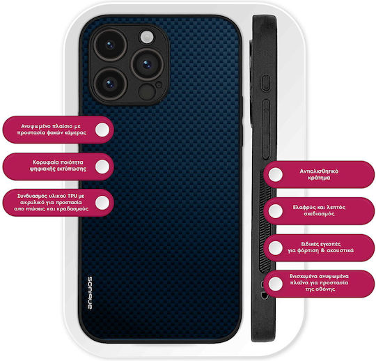 Калъф Sonique Carbon Series за Realme Realme 12 5g Realme 12x Син
