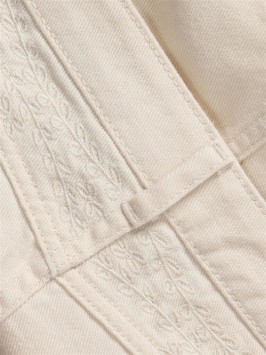 Kids' Denim Skirt Beige