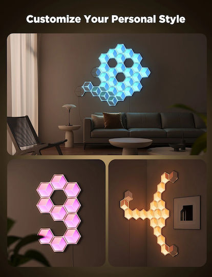 Govee Декоративно Осветително Тяло Glide Ultra Expansion Pack LED RGB Шестоъгълник