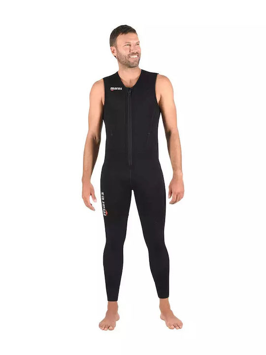 Mares Dual Full Wetsuit Double-Lined with Zip Black 5mm