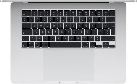 Apple MacBook Air 15.3" IPS Retina Display (M4-10-Core/16GB/256GB SSD/10-Core GPU) με Φορτιστή 35W (Dual Port) Silver (International English Keyboard)