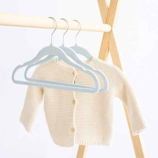 3 Sprouts Child Clothes Hanger White 15pcs