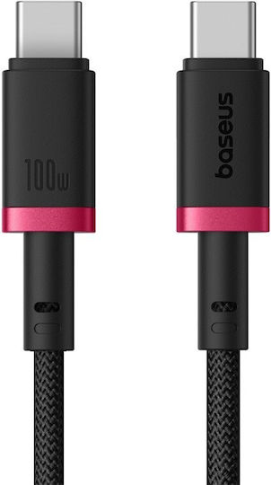 Baseus Dura USB 2.0 Kabel USB-C männlich - USB-C 100W PD Schwarz 1m P10377803U01-01