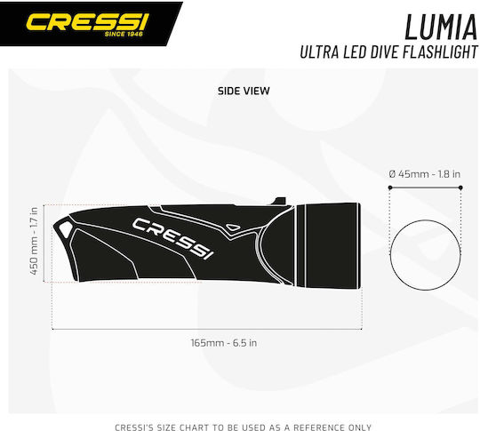 Cressi Diving Torch Lumia+ Black