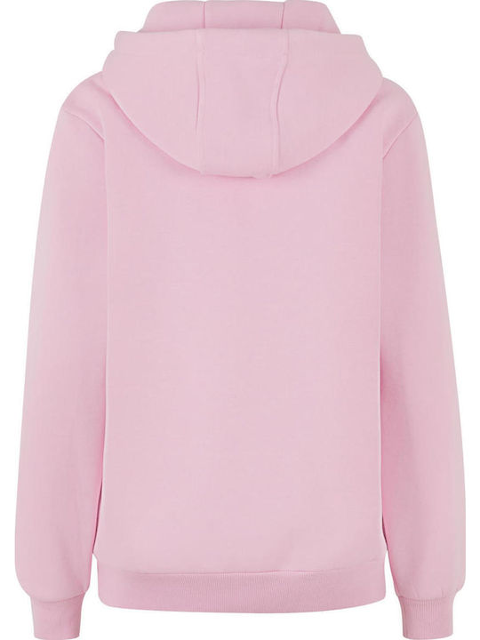 Damen Sweatshirt Kapuzen Soft Pink