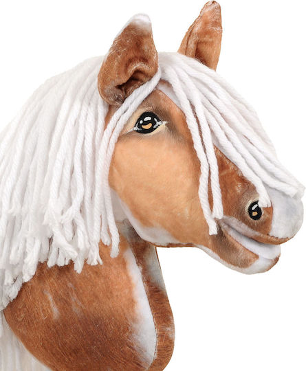 Hobby Horse Small Stick Horse Premium Spotted Tobiano White Mane A4
