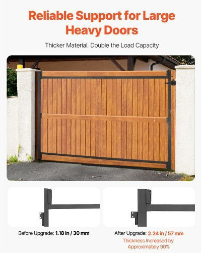 Vevor Gate Construction Kit Opening 36-60 Inches Height 6-7 Feet Mkzj3660w65hcnhz4v0