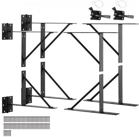 Vevor Iron Gate Corner Bracket Set Anti-Sag 2 Pieces Mkzjxxktzx2jogdjhv0