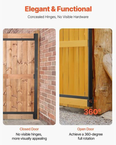 Vevor Gate Construction Kit Opening 36-60 Inches Height 6-7 Feet Mkzj3660w65hcnhz4v0