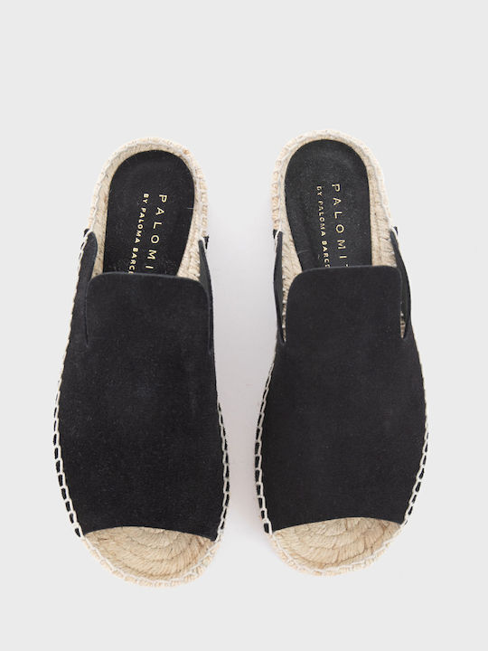 Flat Mules in Black Color