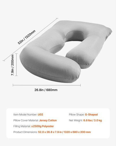 Vevor Pregnancy & Nursing Pillow 68cm