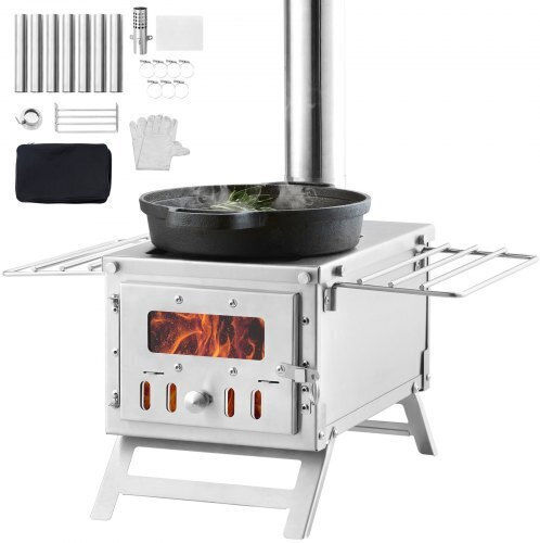 Vevor Wood Stove for Camping 35.3x43.7x27.6cm