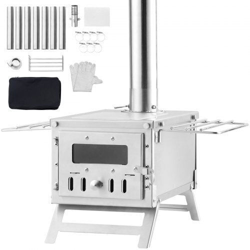 Vevor Wood Stove for Camping 35.3x43.7x27.6cm