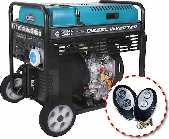 Könner & Söhnen ATSR Generator Inverter Petroleum Four-stroke with Maximum Power 12.5kVA