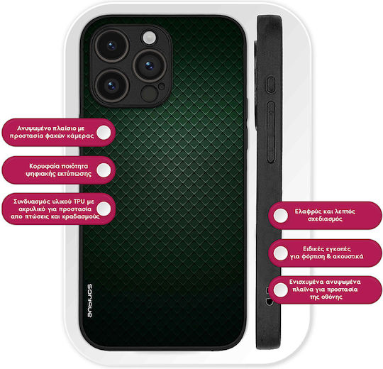 Sonique Carbon Series Case for Motorola Moto G72 Green