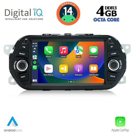 Digital IQ Ηχοσύστημα Αυτοκινήτου για Fiat Tipo 2015-2023 (Bluetooth/USB/AUX/WiFi/GPS/Apple-Carplay/Android-Auto) με Οθόνη Αφής 7"