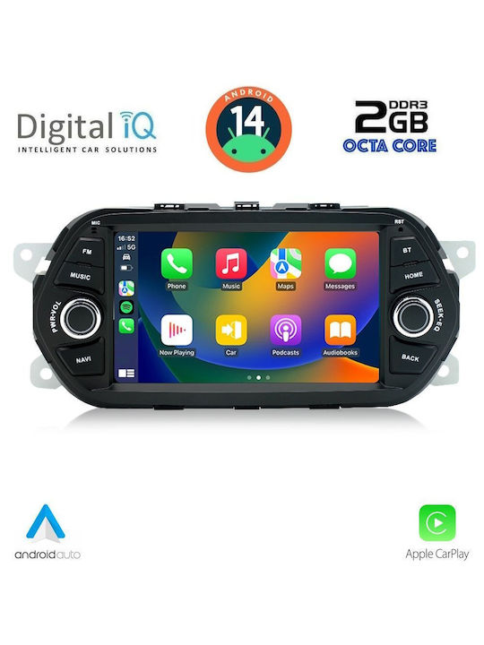 Digital IQ Sistem Audio Auto pentru Fiat Magazin online 2015-2023 (Bluetooth/USB/AUX/WiFi/GPS/Apple-Carplay/Android-Auto) cu Ecran Tactil 7"