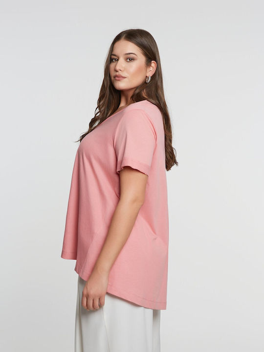 Women's T-shirt Pink 8139.1112.NETTO Dark Pink