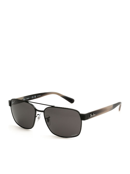 Ray Ban Chromance Ανδρικά Γυαλιά Ηλίου με Μαύρο Μεταλλικό Σκελετό και Μαύρο Polarized Φακό RB3751CH 002/K8