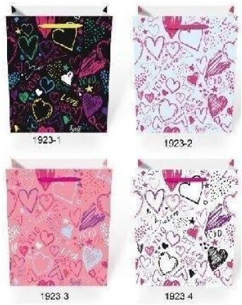 W&K Geschenkverpackung Tasche für Geschenk 32x12x26cm Verschiedene Designs oder Farben