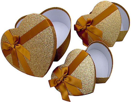 Box für Geschenke Gold 3Stück