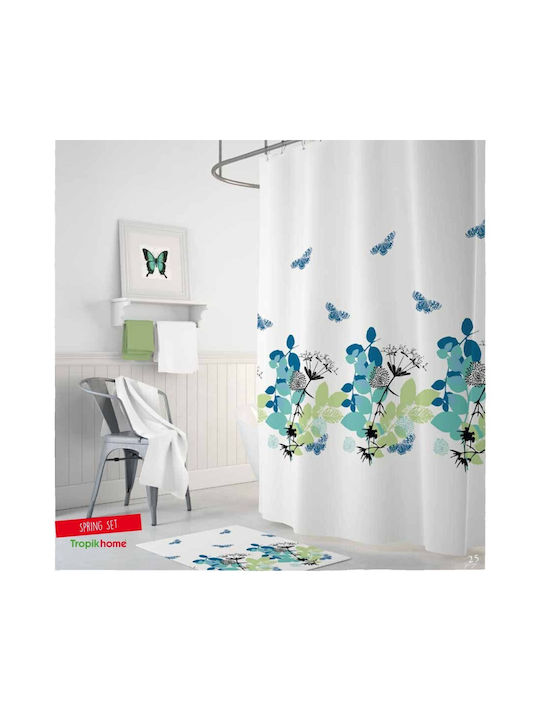 Tropik Home Душ завеса Тъканна 180x200см Spring
