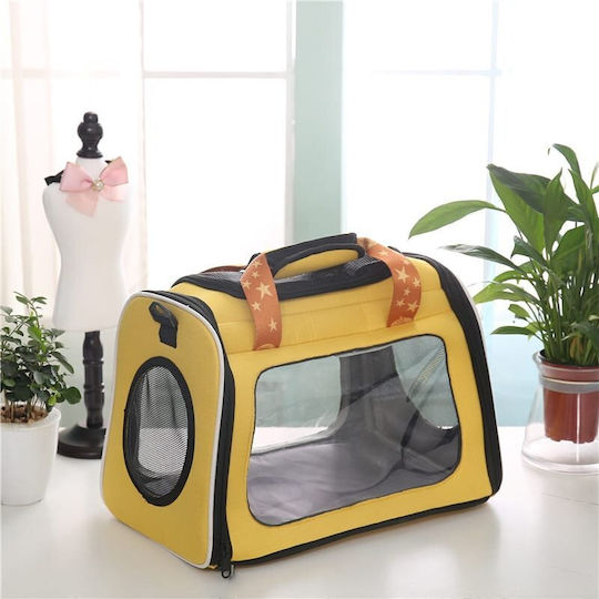 Sahpatzidis Dog/Cat Carrying Yellow Handbag L42xW26xH30cm