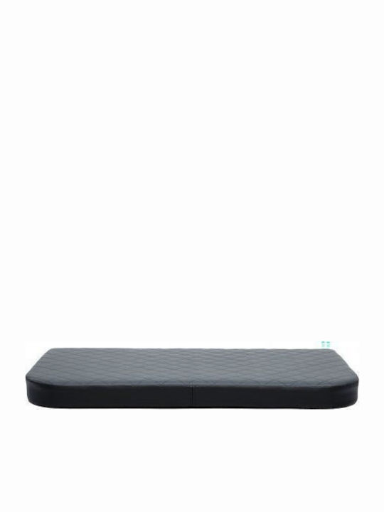 Dog Bed Memory Foam Faux Leather Black Dark Grey Hobbydog Xl 94x62cm