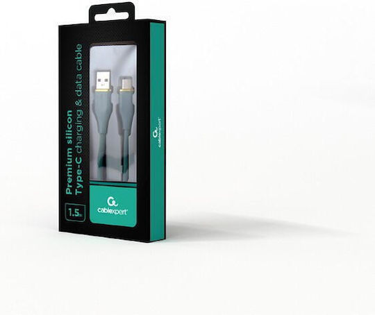 Gembird USB 2.0 Cable USB-C male - USB-A Πράσινο 1.5m CC-USB2S-AMCM-1.5M-G