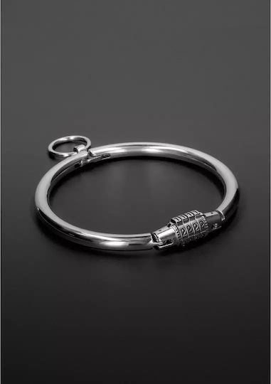 Stahlhalsband mit Kombinationsschloss Groß