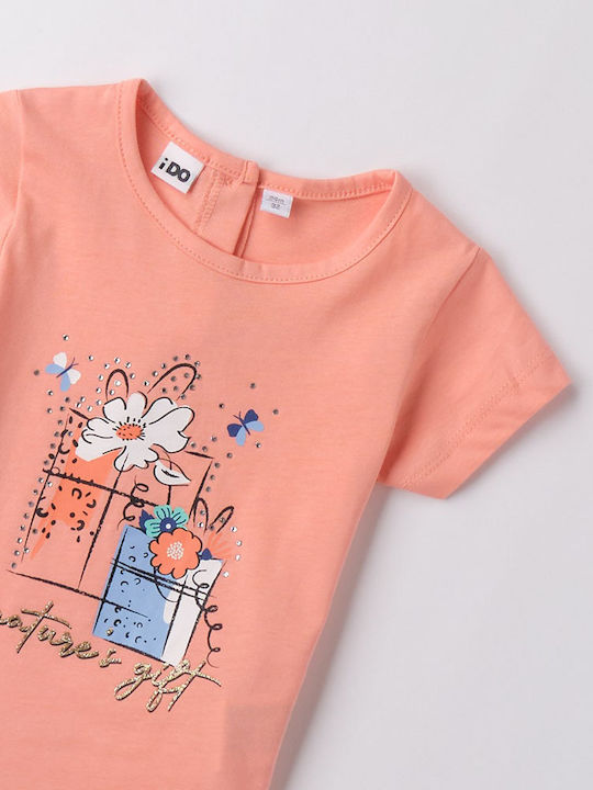 Kinder-T-Shirt Peach Pink