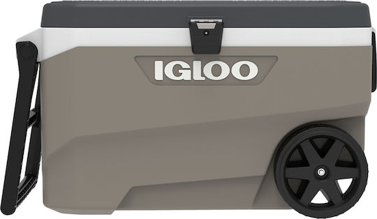Igloo Maxcold Roller Latitude 90 Tragbarer Kühlschrank 85lt Beiges